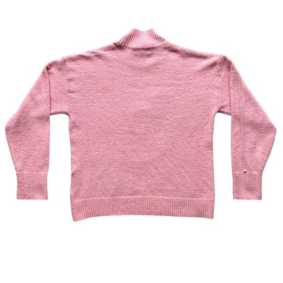 Kathy Ireland Women's Pink Braided Heart Pullover Sweater Size M - Picture 7 of 10